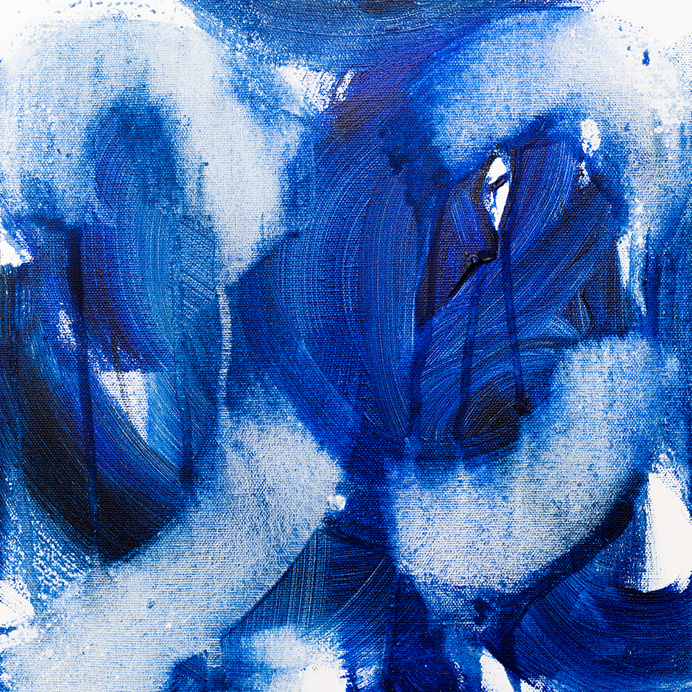 Midnight Blue, 151212 / acrylics on canvas / 30x30 cm / available 185 €